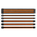 Thermaltake TtMod Sleeved Cable Pack – Black/Orange